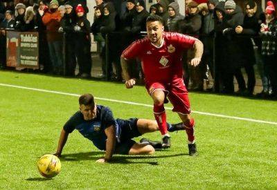 Goalkeeper Jordan Perrin makes vital save on debut in Whitstable Town’s 3-1 extra-time Kent Senior Trophy Quarter-Final triumph against Faversham Strike Force