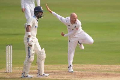England Cricket - Tom Hartley - England hopeful on Jack Leach's fitness after bruising day against India in Hyderabad - thenationalnews.com - India