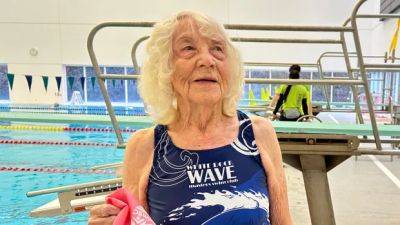 Joy Drop: 99-year-old swimmer Betty Brussel made a phenomenal week even better