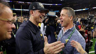Ravens' John Harbaugh excited to compete against brother Jim Harbaugh at NFL level: 'We play them next year'