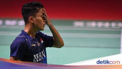 Ekspresi Ginting Tersingkir dari Semifinal Indonesia Master 2024
