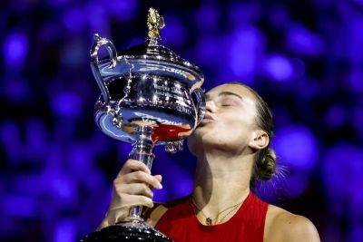 Ashleigh Barty - Victoria Azarenka - Aryna Sabalenka retains Australian Open crown after demolition job on Zheng Qinwen - thenationalnews.com - Australia - China - Belarus - county Park