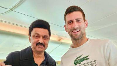 "Surprise In The Skies": Tamil Nadu CM MK Stalin Meets Novak Djokovic