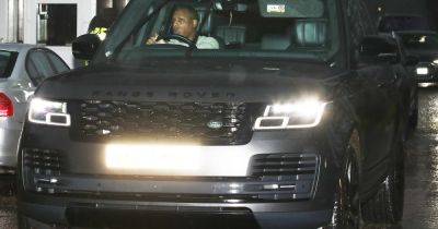 Marcus Rashford and his representative arrive at Manchester United training after missing Newport County win
