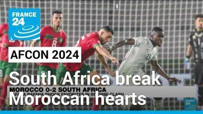 Bertrand Traore - Edmond Tapsoba - AFCON 2024: South Africa break Moroccan hearts in 2-0 masterclass - france24.com - France - South Africa - Burkina Faso - Morocco - Mali - Ivory Coast