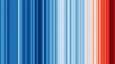 Climate stripes: Dark red line added after 2023 smashed temperature records - euronews.com - Britain - Ireland - state Indiana
