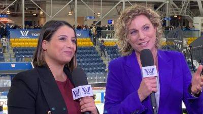 Announcer recalls thrill of calling historic 1st goal scored in Women's Professional Hockey League