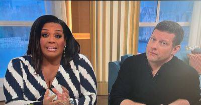 Moment Alison Hammond and Dermot O'Leary stop This Morning over Derek Draper's death as they support Kate Garraway