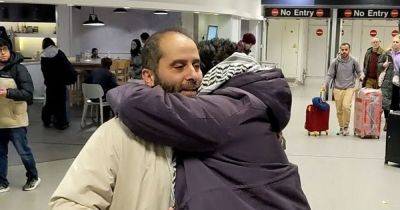The moment Manchester man returned home after 'terrifying' 65 days in war-torn Gaza