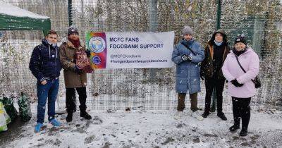 Man City fan foodbank group hits new milestone after bumper December