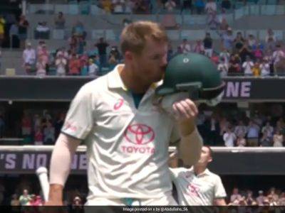 Watch: David Warner's Final Moments As Test Player On Cricket Field Go Viral