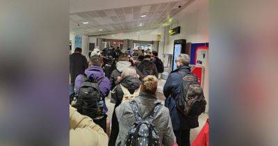 Manchester Airport passengers confused as they become 'stuck in a huge queue'