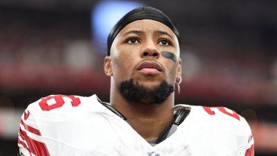 Saquon Barkley 'numb' to potential Giants franchise tag this offseason: 'Gonna let my agents handle that'