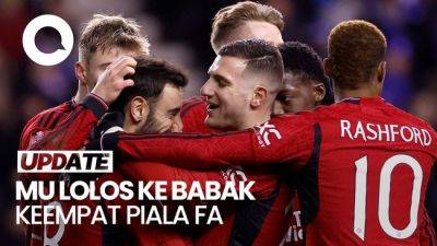 Bruno Fernandes - Diogo Dalot - Hasil Piala FA: MU Gilas Wigan 2-0 - sport.detik.com