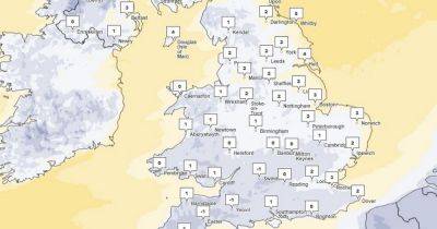 Met Office map shows how cold it will get in Greater Manchester today after weather alert issued