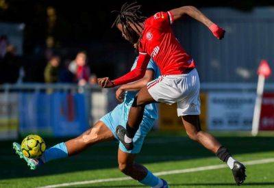 Chatham Town return to Isthmian Premier Division action against Hastings United after FA Cup defeat against Slough Town