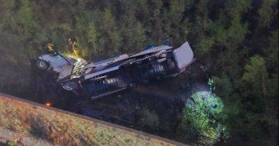 Lorry that plunged off M6 pictured lying twisted among trees in new image - manchestereveningnews.co.uk - county Cheshire