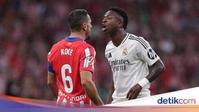 Atletico Madrid - Eder Militao - Angel Correa - Robin Le-Normand - Vinícius Júnior - Liga Spanyol - Bukti Lain Panasnya Derby Madrid, Vinicius Ledek Koke - sport.detik.com