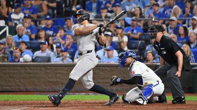 Giancarlo Stanton - Giancarlo Stanton joins Babe Ruth on epic playoff list to lift Yankees over Royals in ALDS Game 3 - foxnews.com - Usa - New York