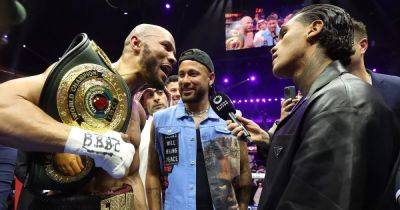 Chris Eubank Jr and Conor Benn in ugly ring clash with Neymar caught in the middle