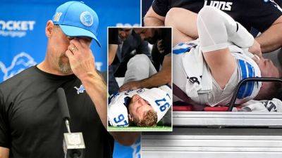 Lions' Aidan Hutchinson had surgery to repair broken tibia and fibula, no timetable for return, team says