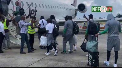 Super Eagles finally return to Nigeria from Libya