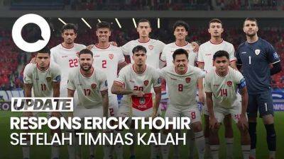 Video: Erick Thohir Bakal Evaluasi Timnas Setelah Kalah oleh China