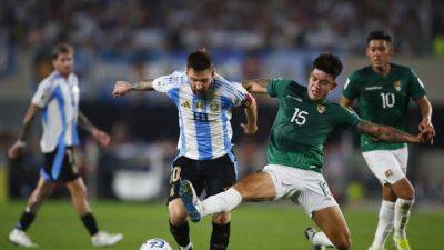 Lionel Messi - Cristiano Ronaldo - Lionel Scaloni - Julian Alvarez - Nahuel Molina - Nicolas Otamendi - International - Messi hits hat-trick as Argentina hammer Bolivia 6-0 - channelnewsasia.com - Portugal - Usa - Argentina - Bolivia