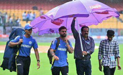 Virat Kohli - Yashasvi Jaiswal - India vs New Zealand: Virat Kohli Sends Bengaluru Crowd Into Frenzy On Rain-Affected Day - Watch - sports.ndtv.com - New Zealand - India