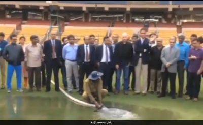 Amid Bengaluru Rain, Old Video Of M Chinnaswamy Stadium's Stunning Drainage System Is Viral