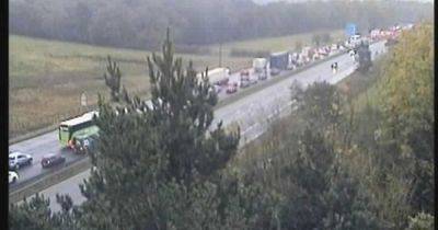 M56 crash LIVE with major delays near Manchester Airport - latest updates