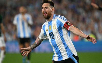 Lionel Messi - Cristiano Ronaldo - Lionel Scaloni - Julian Alvarez - Nicolas Otamendi - Inter Miami - Lautaro Martinez - Lionel Messi Equals Cristiano Ronaldo's Sensational Record With Hattrick Against Bolivia - sports.ndtv.com - Portugal - Usa - Argentina - Bolivia