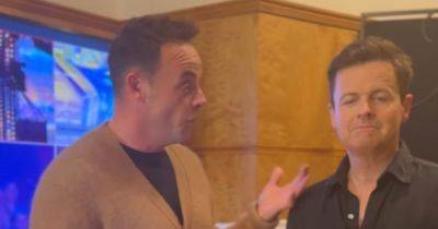 Ant McPartlin 'furious' as he says 'you have some explaining to do' in Dec Donnelly confrontation