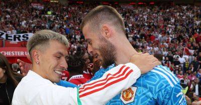 David de Gea sends Lisandro Martinez message after Man United star benched again