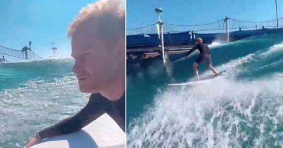 Prince Harry shows off incredible surfing skills in viral video and fans all say the same thing