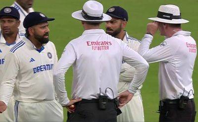 Virat Kohli - Rohit Sharma - Devon Conway - Rohit Sharma And Virat Kohli Argue With Umpires As Bad Light Controversy Hits India vs New Zealand 1st Test - sports.ndtv.com - New Zealand - India