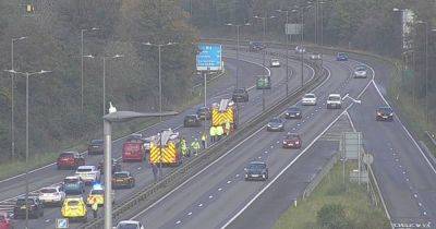 M4 crash sees long delays as motorway is shut for emergency services to work at the scene