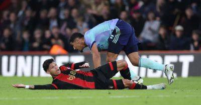 Mikel Arteta - David Raya - Andoni Iraola - William Saliba - Antoine Semenyo - Ryan Christie - Afc Bournemouth - Justin Kluivert - William Saliba sent off as Arsenal suffer first Premier League defeat of season - breakingnews.ie