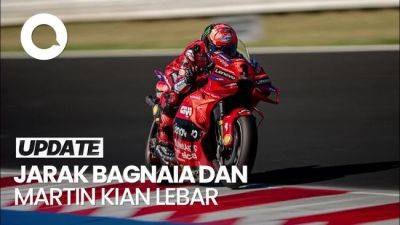 Video Bagnaia Kian Tertinggal dari Martin di Klasemen MotoGP 2024