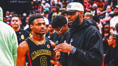 Lebron James - Bronny James - LeBron, Bronny James headline notable father-son duos in sports history - foxnews.com - Los Angeles