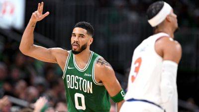 Celtics bury Knicks, tie NBA 3-point record with 29 - ESPN