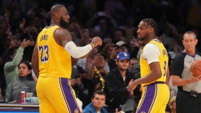 LeBron, Bronny James make NBA history with Lakers