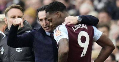 Unai Emery has no issue with Jhon Duran after angry reaction to substitution