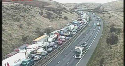 M62 LIVE: Huge queues build as traffic stopped amid crash