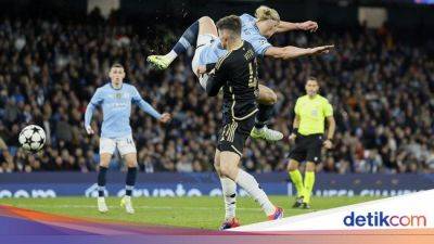 Phil Foden - Erling Haaland - John Stones - Matheus Nunes - Aneh-aneh Saja Cara Erling Haaland Cetak Gol - sport.detik.com
