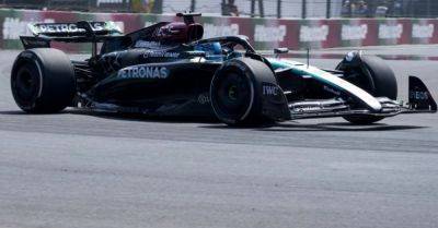 George Russell crashes in Mexico practice as Max Verstappen hit by engine issues