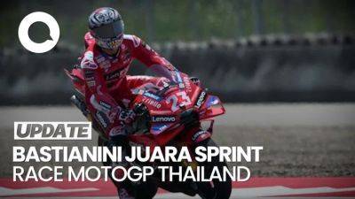 Francesco Bagnaia - Jorge Martín - Enea Bastianini - Video Bastianini Juara Sprint Race MotoGP Thailand, Martin-Bagnaia Sengit - sport.detik.com - county Martin - Thailand