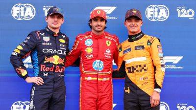 Carlos Sainz on pole as Max Verstappen edges out title rival Lando Norris at Mexican Grand Prix