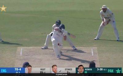 Watch: England Captain Ben Stokes Left Embarrassed After Bizarre Leave Gets Him Out LBW Against Pakistan