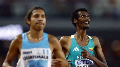 Ethiopia's Kejelcha breaks half marathon world record